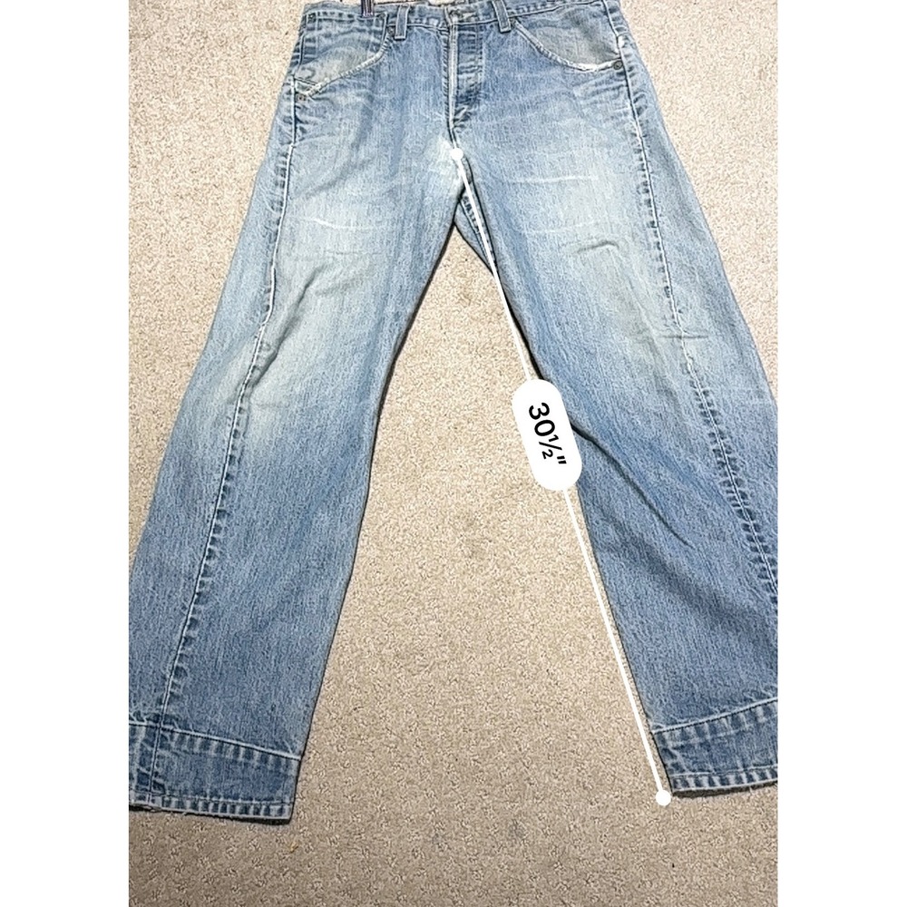 Levis Engineered Jeans Mens 33x30 Light Wash Twisted Seam Denim Blue Relaxed Fit - Picture 5 of 11